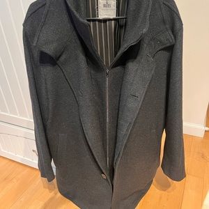 Hamilton Hayes coat pure wool size M grey/black